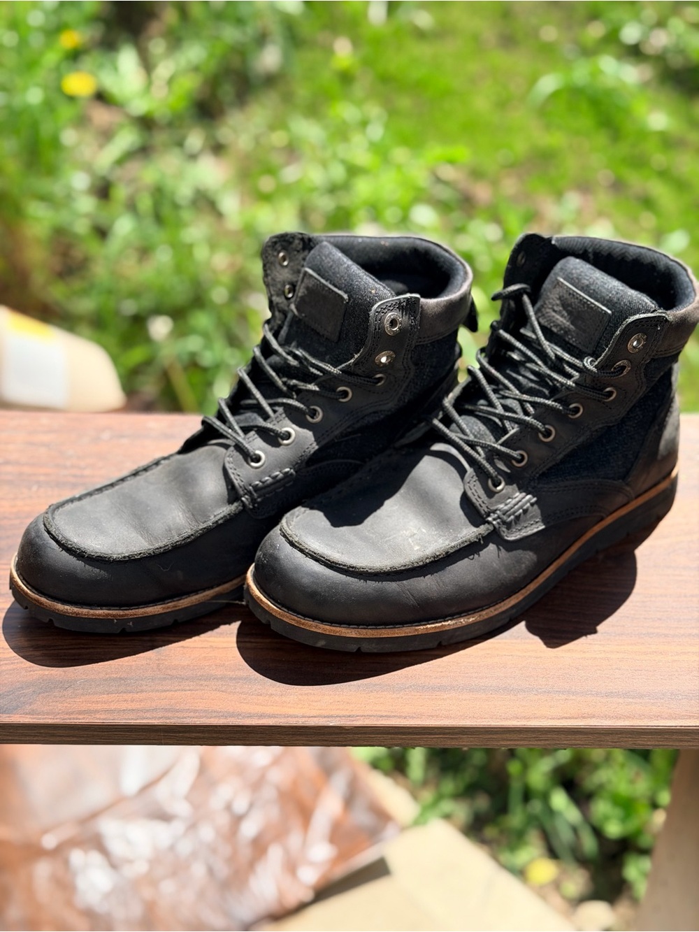 Men's Black Leather Levi Boot